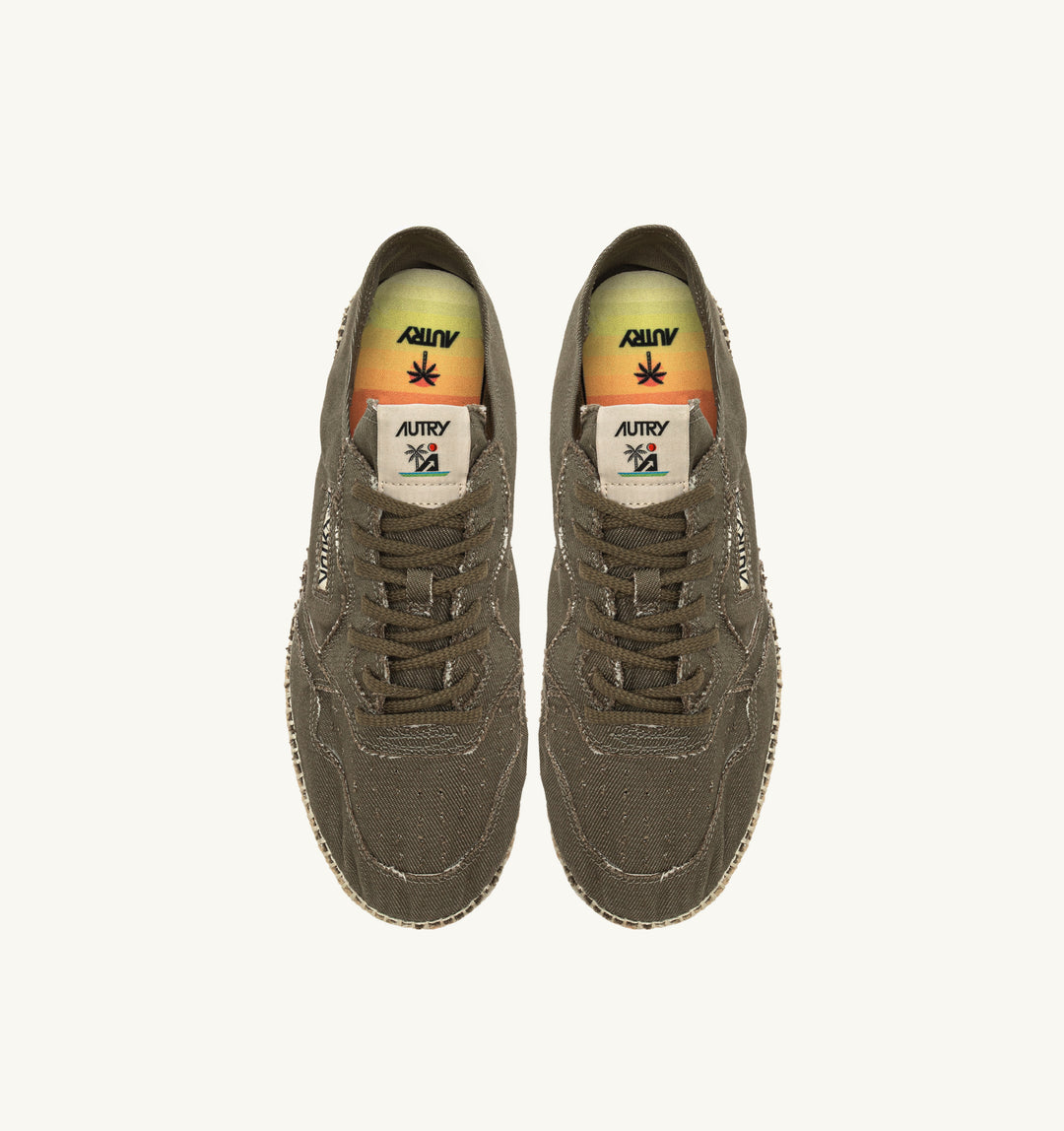 AUTRY SANDY ESPADRILLES IN MILITARY CANVAS