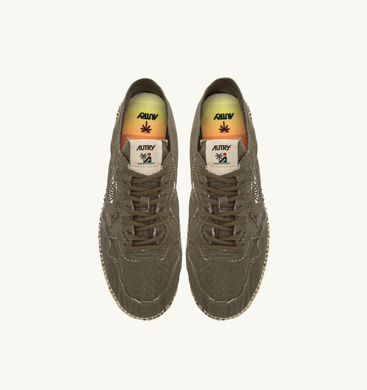 AUTRY SANDY ESPADRILLES IN MILITARY CANVAS