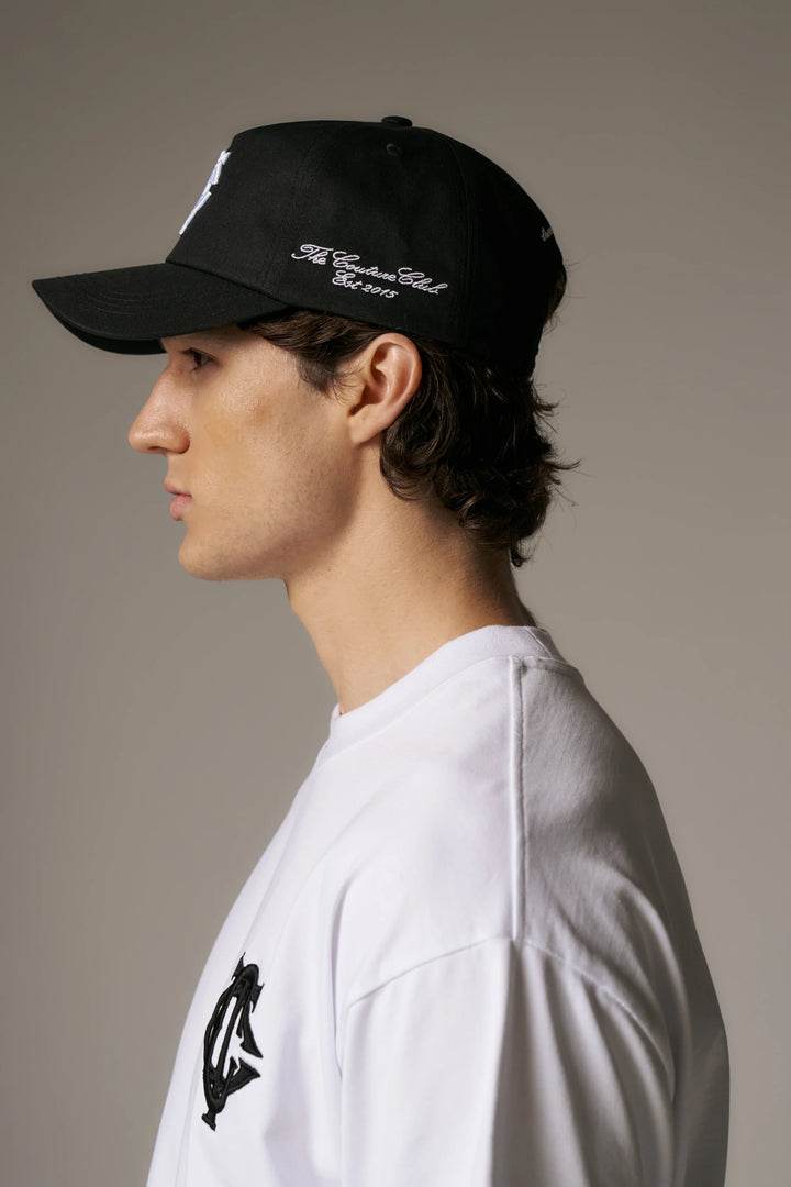 MONOGRAM EMBLEM CAP BLACK