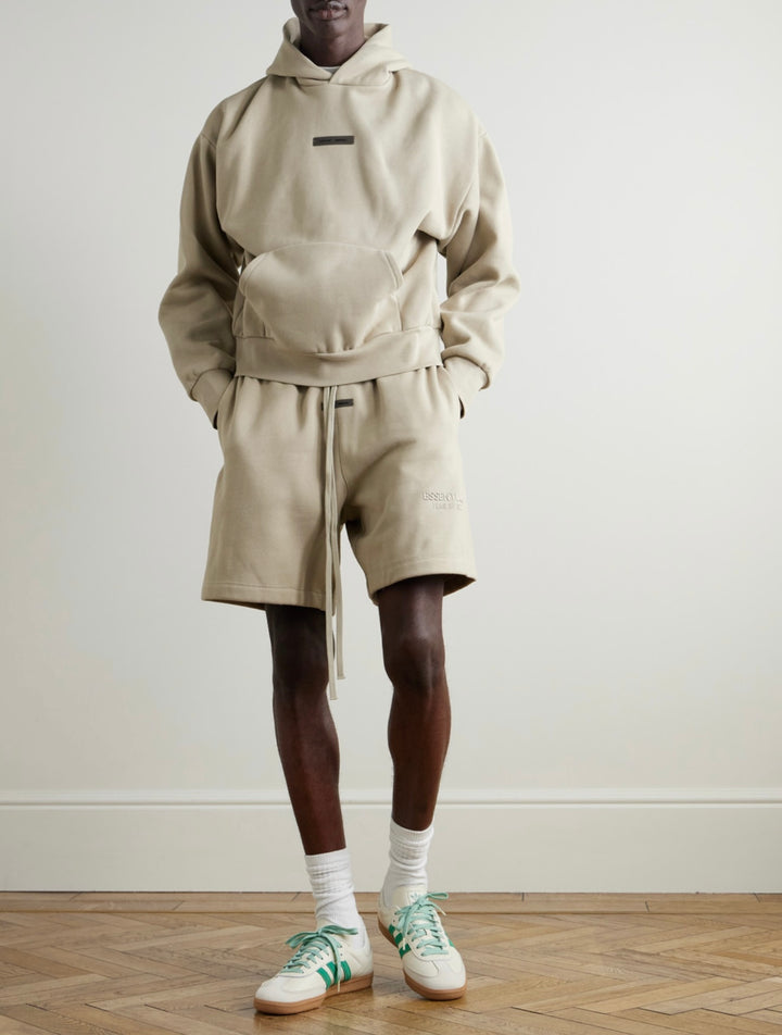 ESSENTIALS CLASSIC FLEECE HOODIE BEIGE