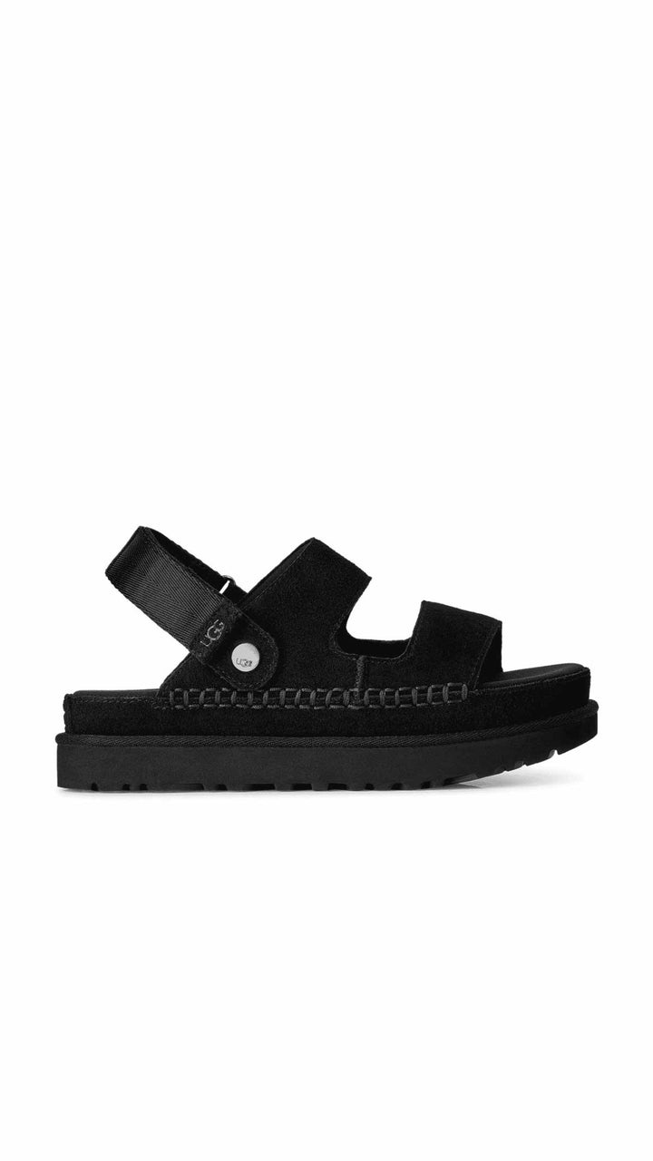 UGG GOLDENSTAR GLIDE BLACK סנדלי גולדנסטאר גלייד שחור לנשים