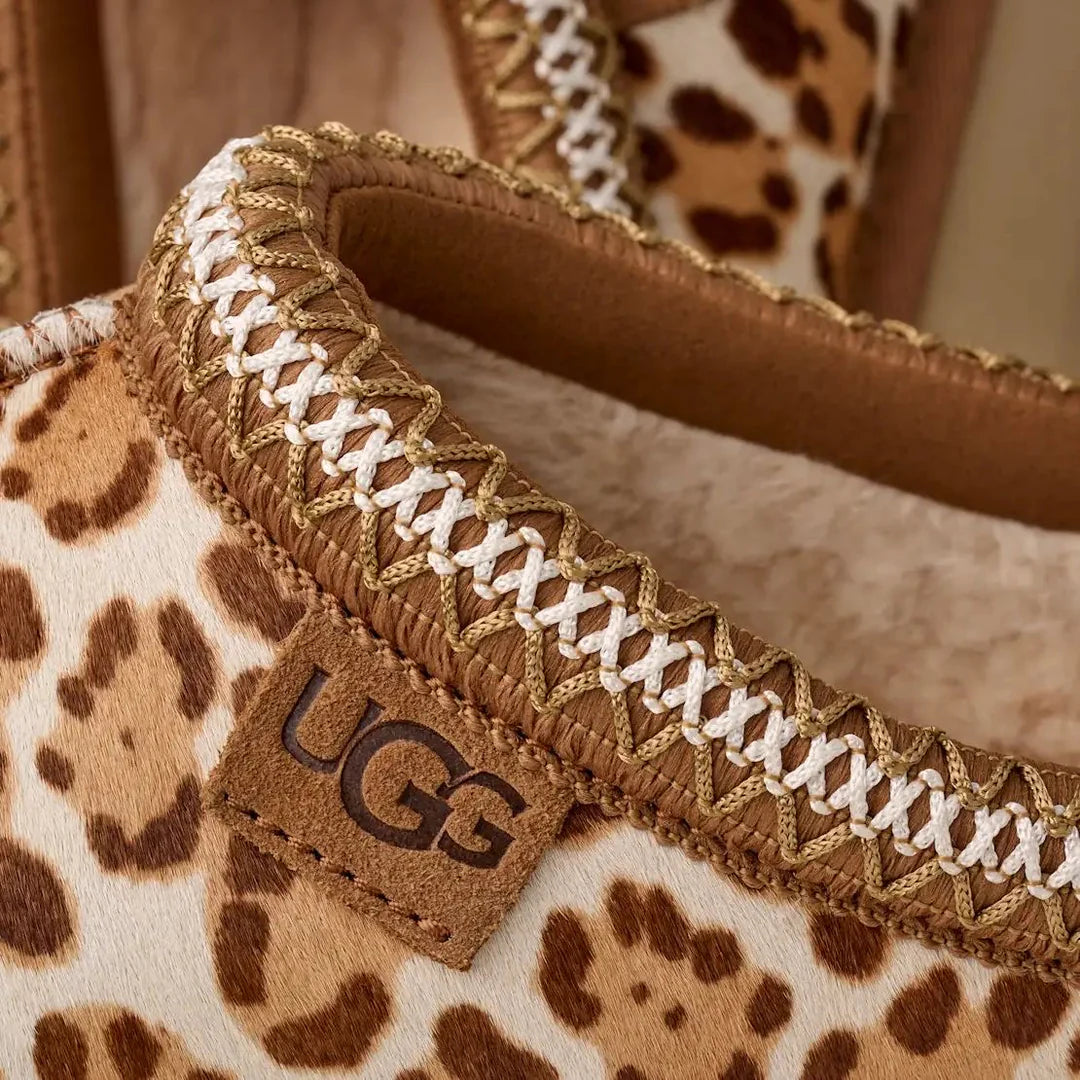 UGG WOMEN'S TAZZ PLAINS FELICITY LEOPARD JASMINE כפכפי טאז מנומר לנשים מהדורה מוגבלת