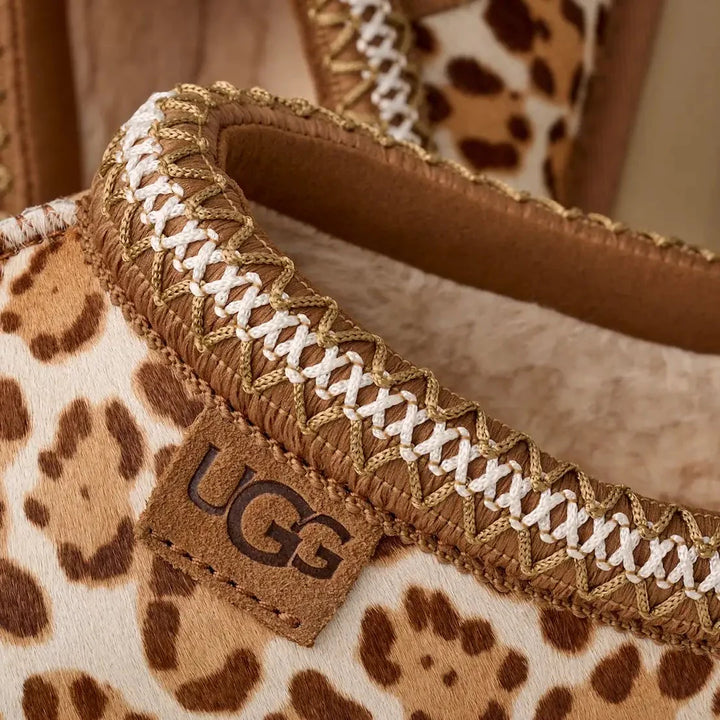 UGG WOMEN'S TAZZ PLAINS FELICITY LEOPARD JASMINE כפכפי טאז מנומר לנשים מהדורה מוגבלת
