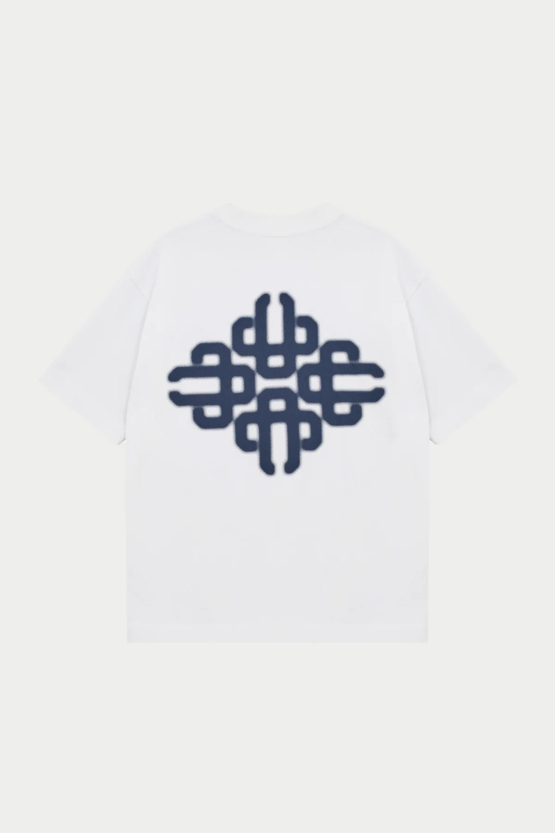 BLURRED GRAPHIC EMBLEM T-SHIRT NAVY