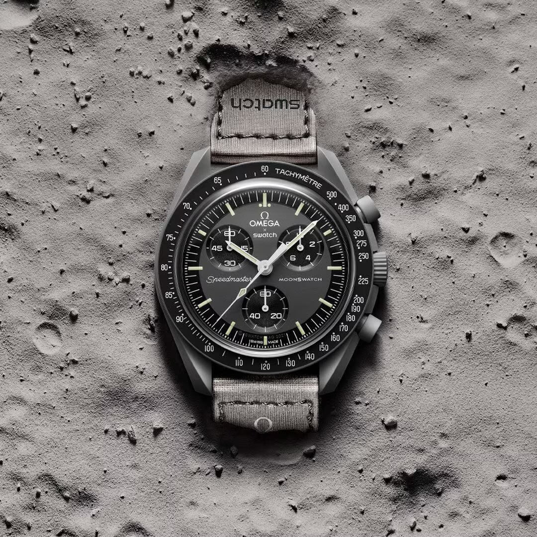 SWATCH X OMEGA BIOCERAMIC MOONSWATCH MISSION TO MERCURY SO33A100 שעון אומגה בשיתוף פעולה עם סווטש