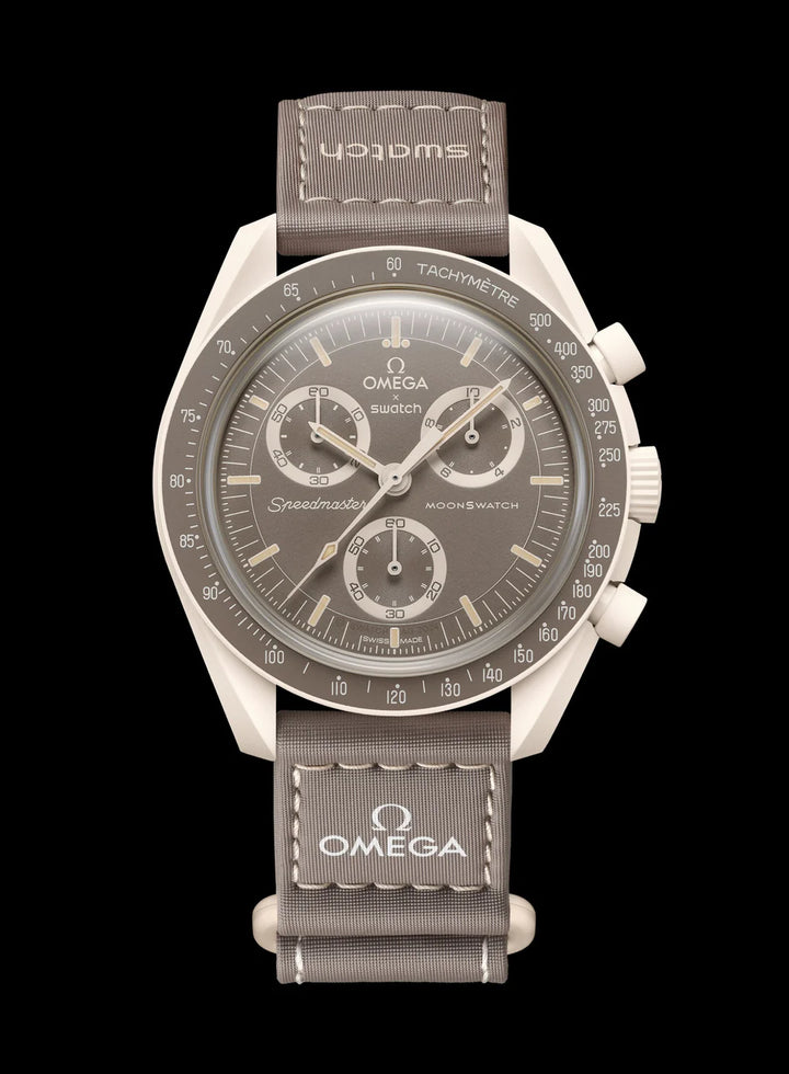 SWATCH X OMEGA BIOCERAMIC MOONSWATCH MISSION ON EARTH DESERT SO33T103 שעון אומגה בשיתוף פעולה עם סווטש