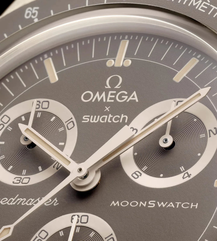 SWATCH X OMEGA BIOCERAMIC MOONSWATCH MISSION ON EARTH DESERT SO33T103 שעון אומגה בשיתוף פעולה עם סווטש