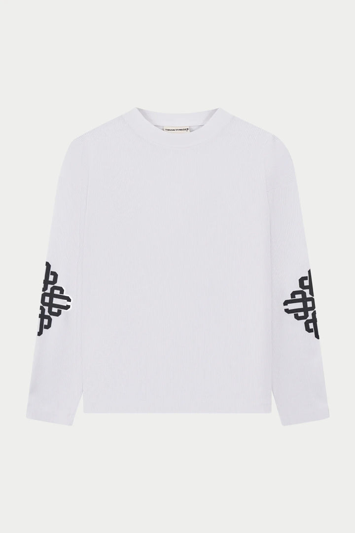 EMBLEM WAFFLE LONG SLEEVE T-SHIRT