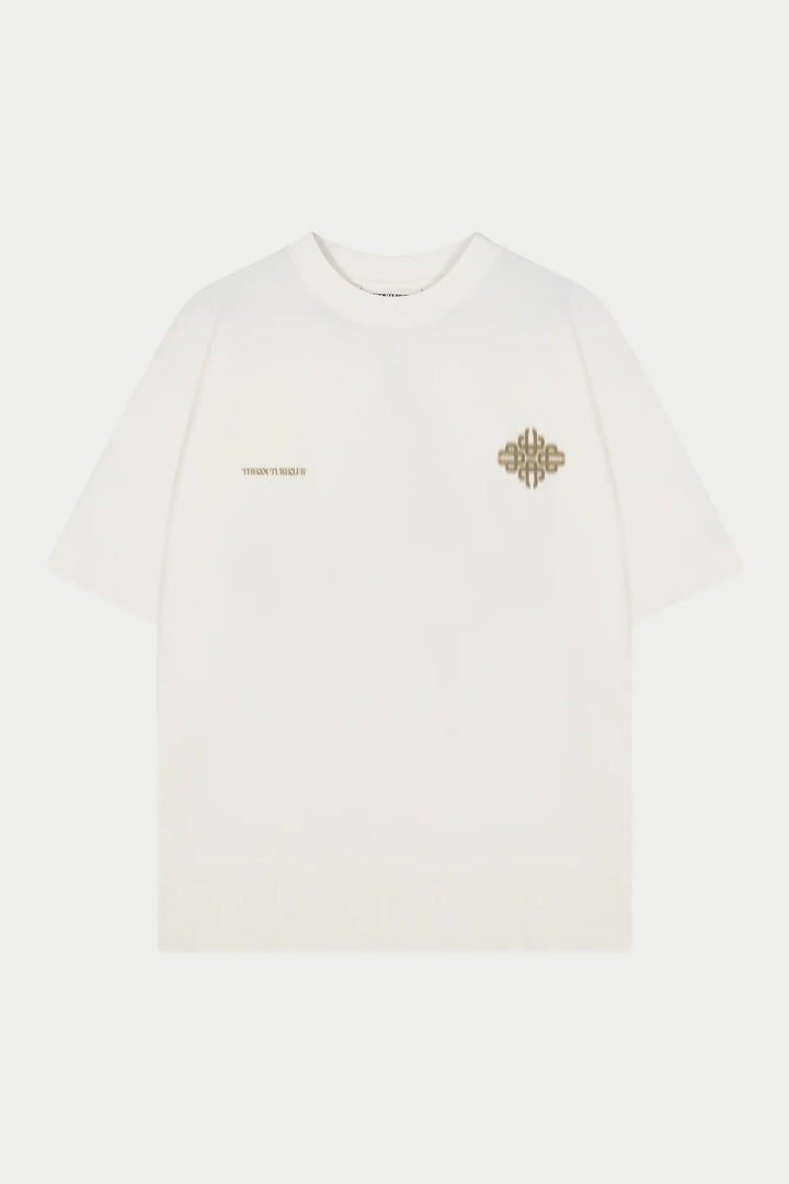 MOTION BLURRED EMBLEM T-SHIRT khaki