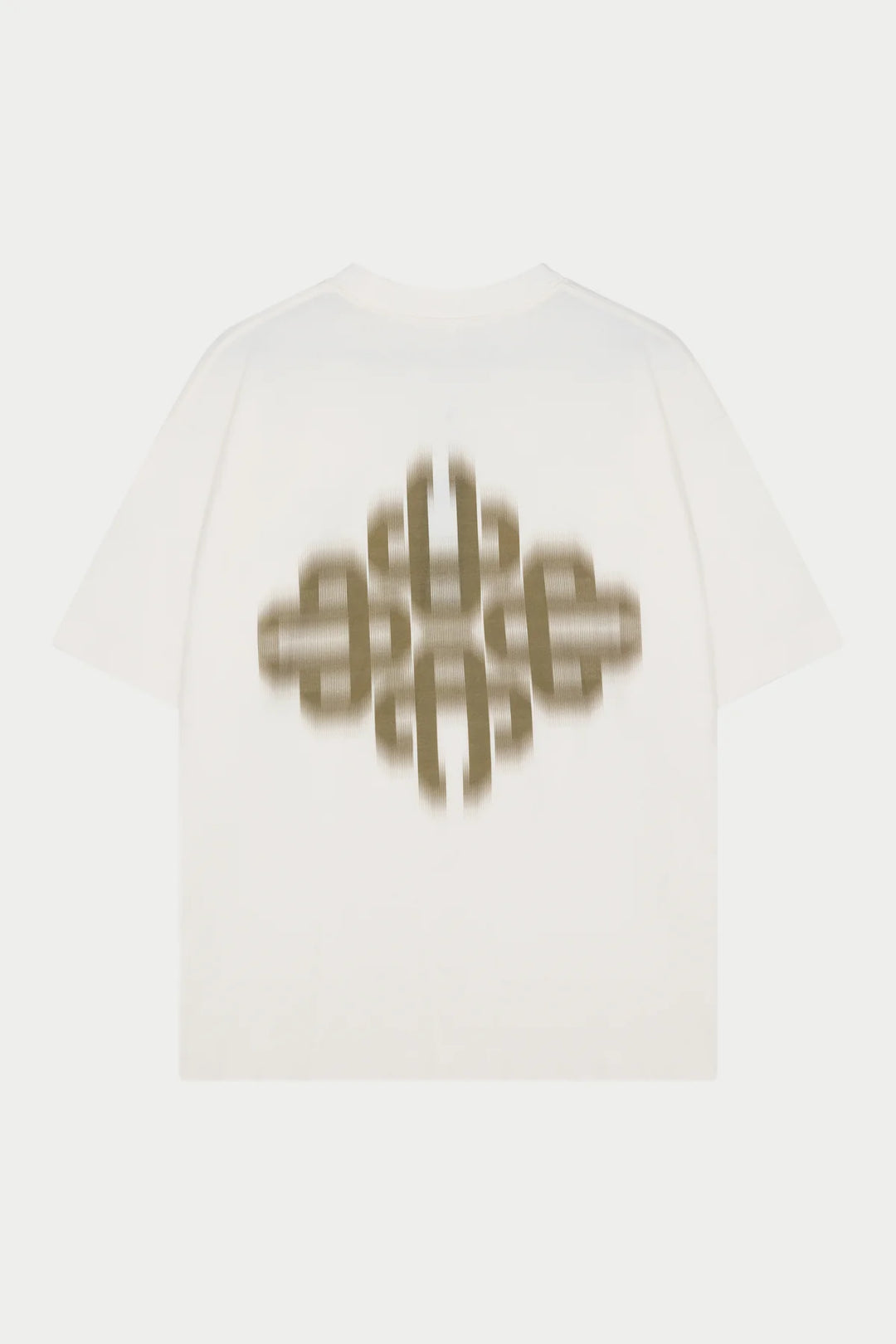 MOTION BLURRED EMBLEM T-SHIRT khaki