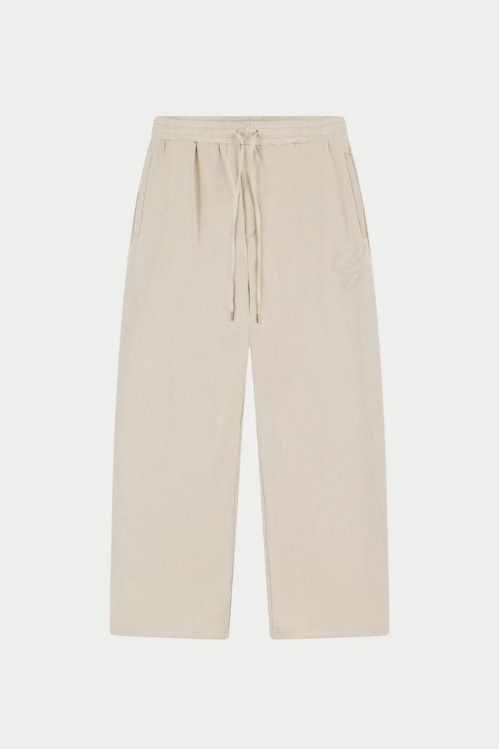 KNIT CONTRAST DRAWCORDS RELAXED JOGGERS