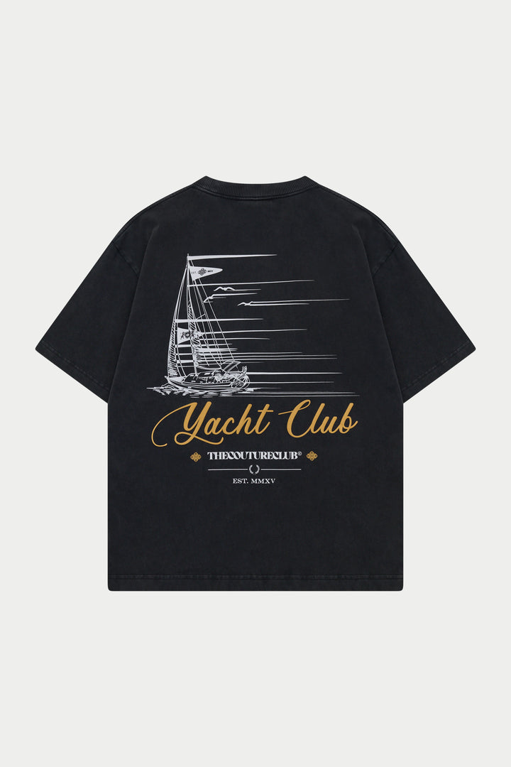 YACHT CLUB GRAPHIC T-SHIRT
WASHED BLACK