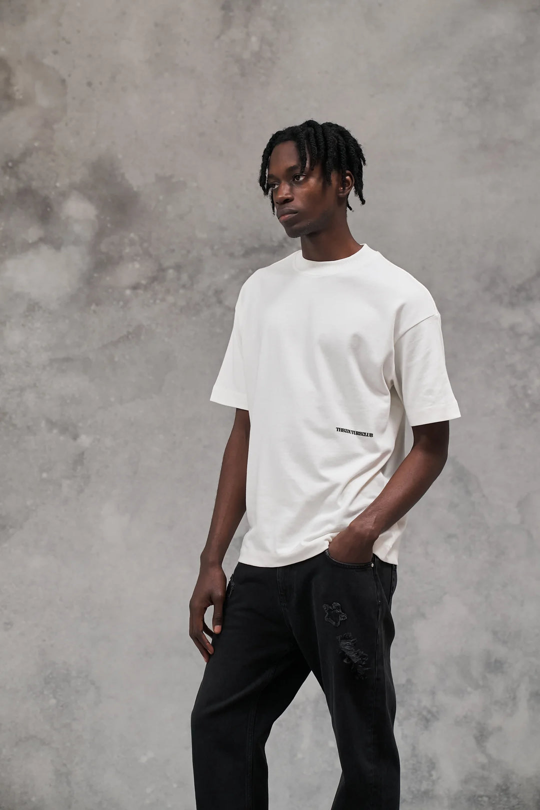DESIGN DEPARTMENT GRAPHIC T-SHIRT OFF WHITE/OLIVE