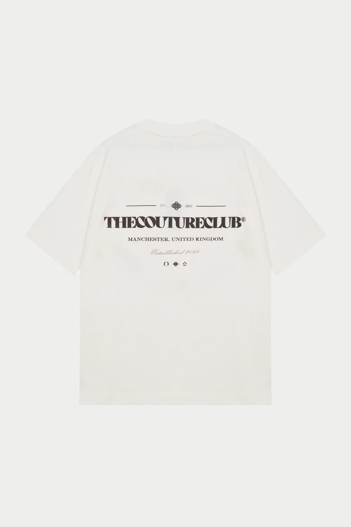 COPYRIGHT MULTI GRAPHIC T-SHIRT
OFF WHITE