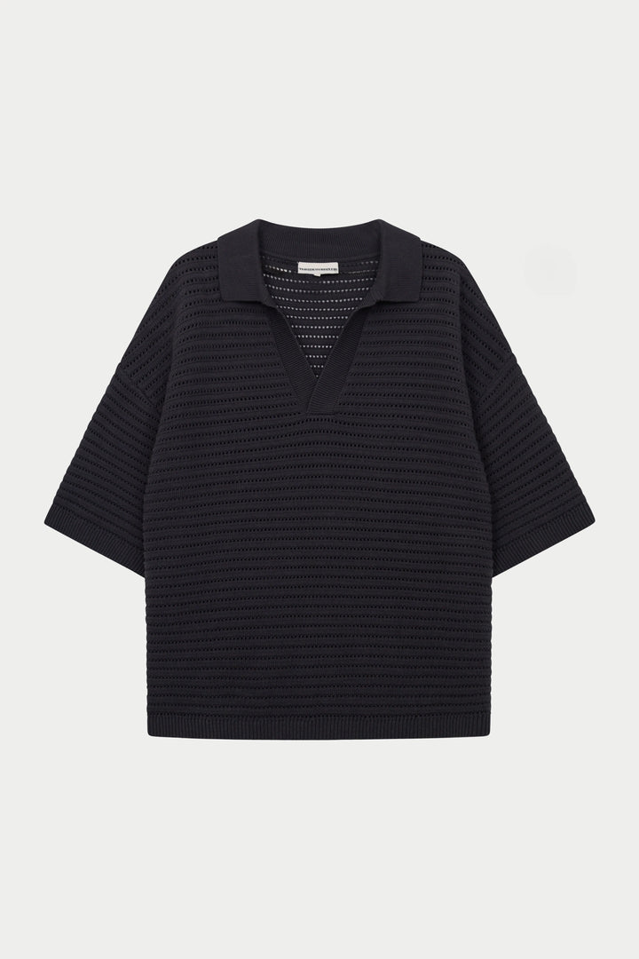 KNITTED POLO SHIRT
CHARCOAL