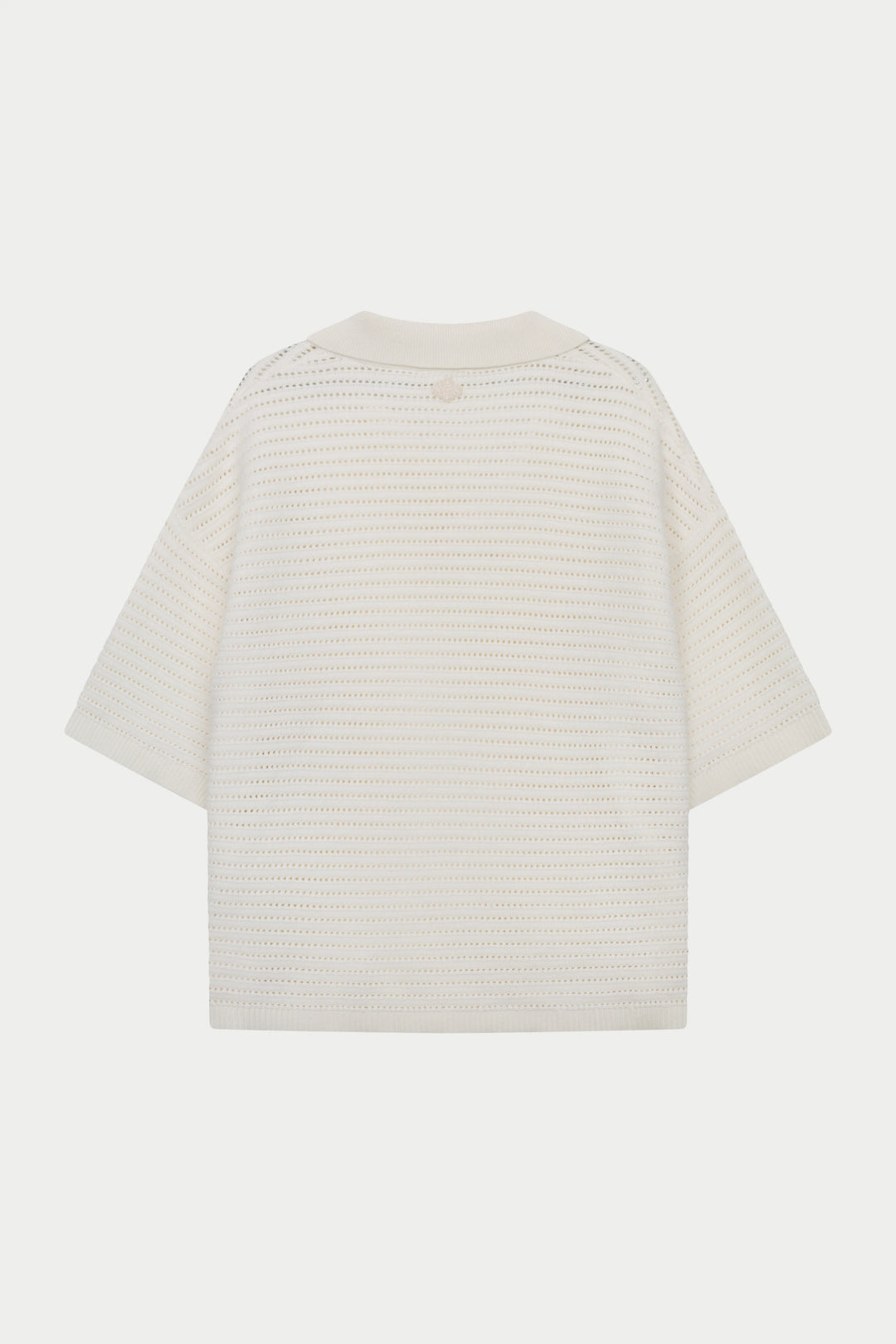 KNITTED POLO SHIRT WHITE