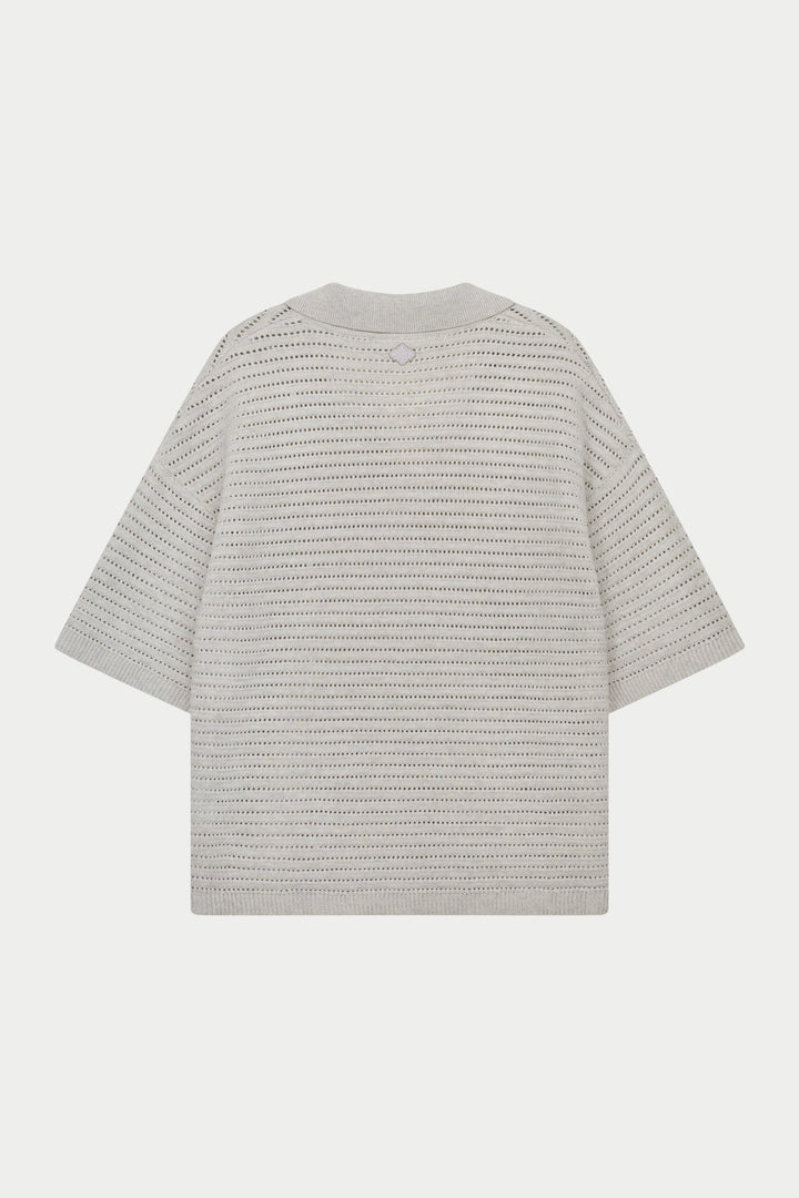 KNITTED POLO SHIRT
LIGHT GREY