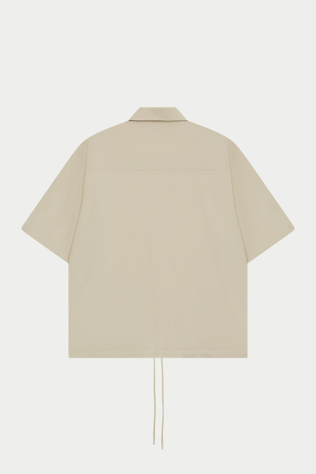 NYLON DRAWCORD SHIRT - GREY