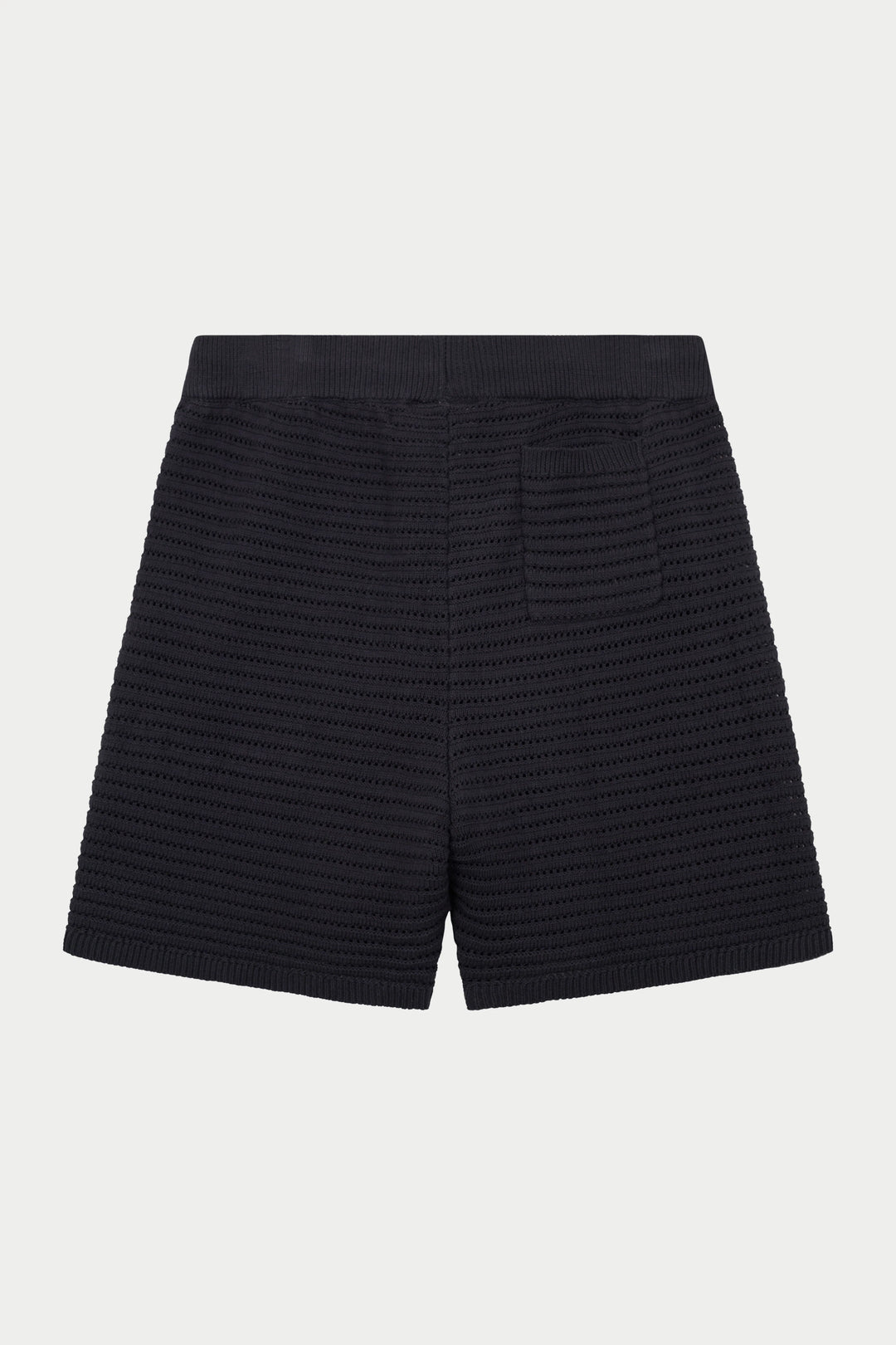 KNITTED SHORTS CHARCOAL