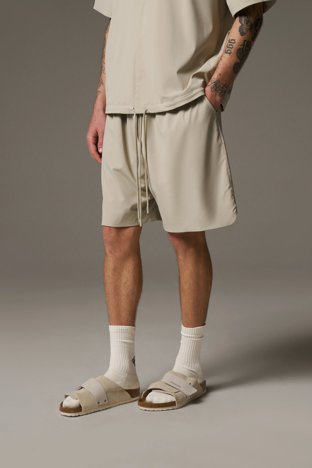 NYLON DRAWCORD SHORTS