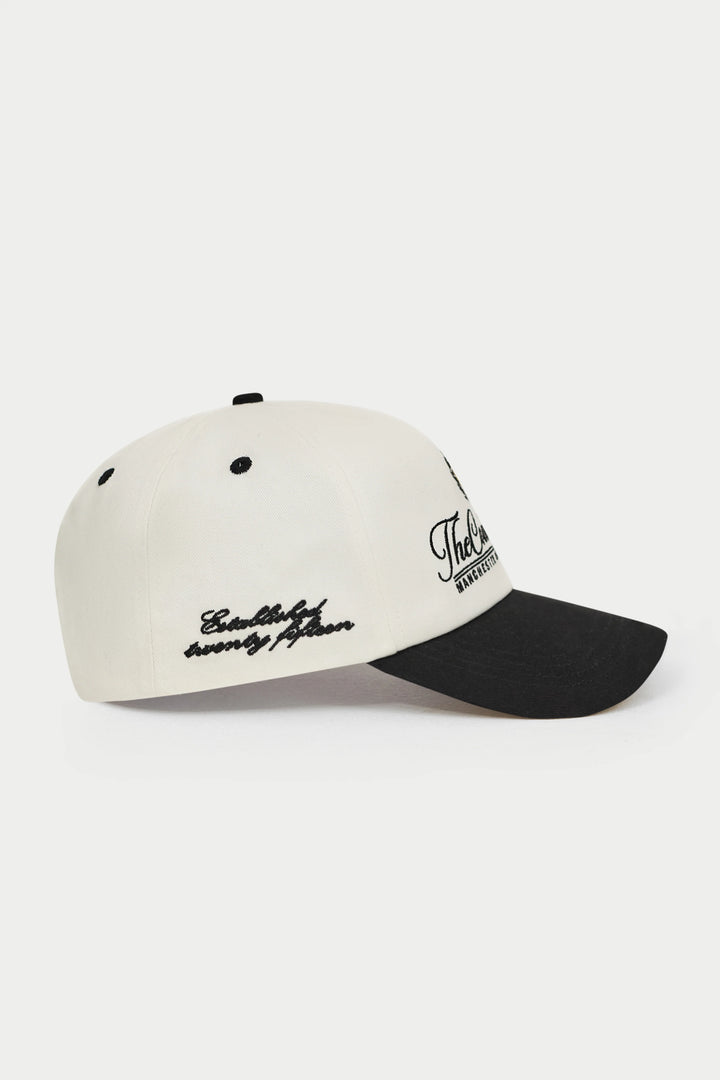 LAUREL EMBROIDERY CAP
BLACK