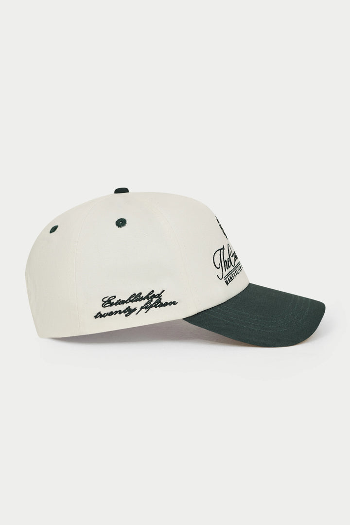 LAUREL EMBROIDERY CAP
FOREST GREEN