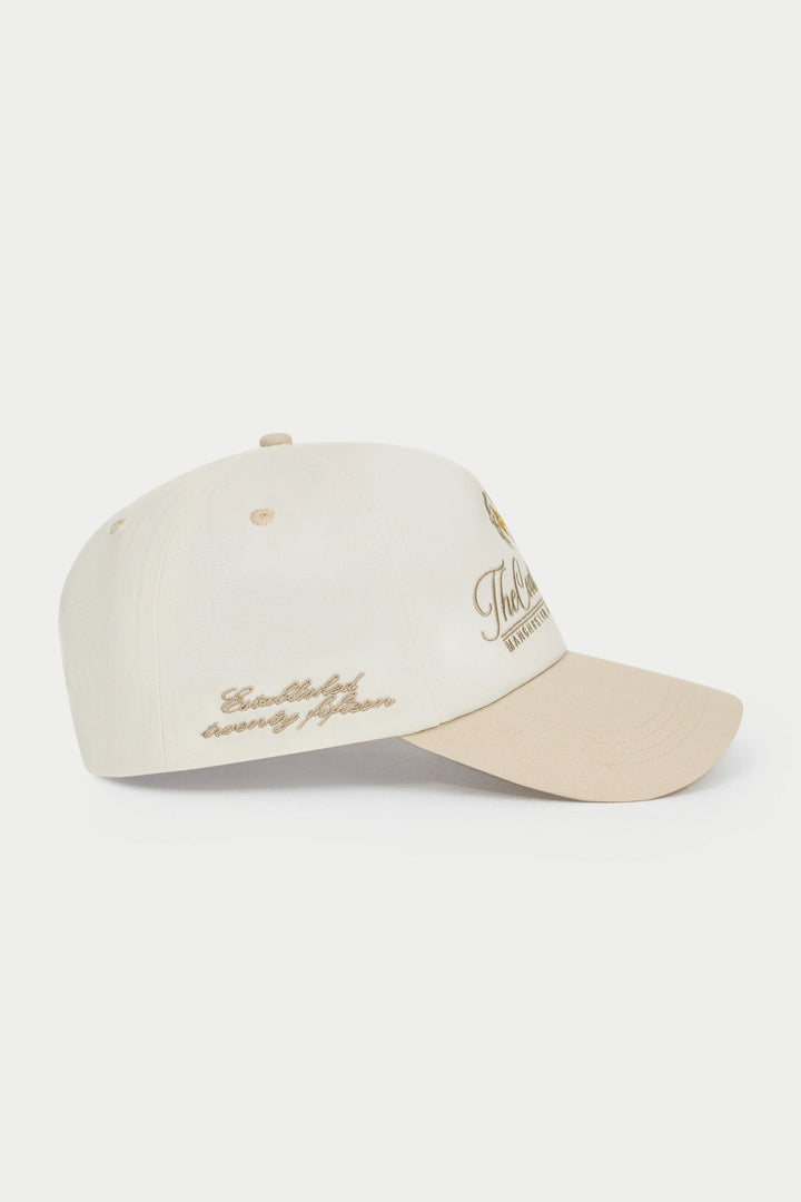 LAUREL EMBROIDERY CAP
BEIGE