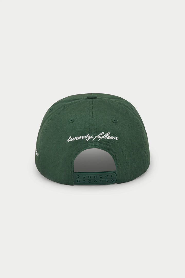 MONOGRAM EMBLEM CAP GREEN