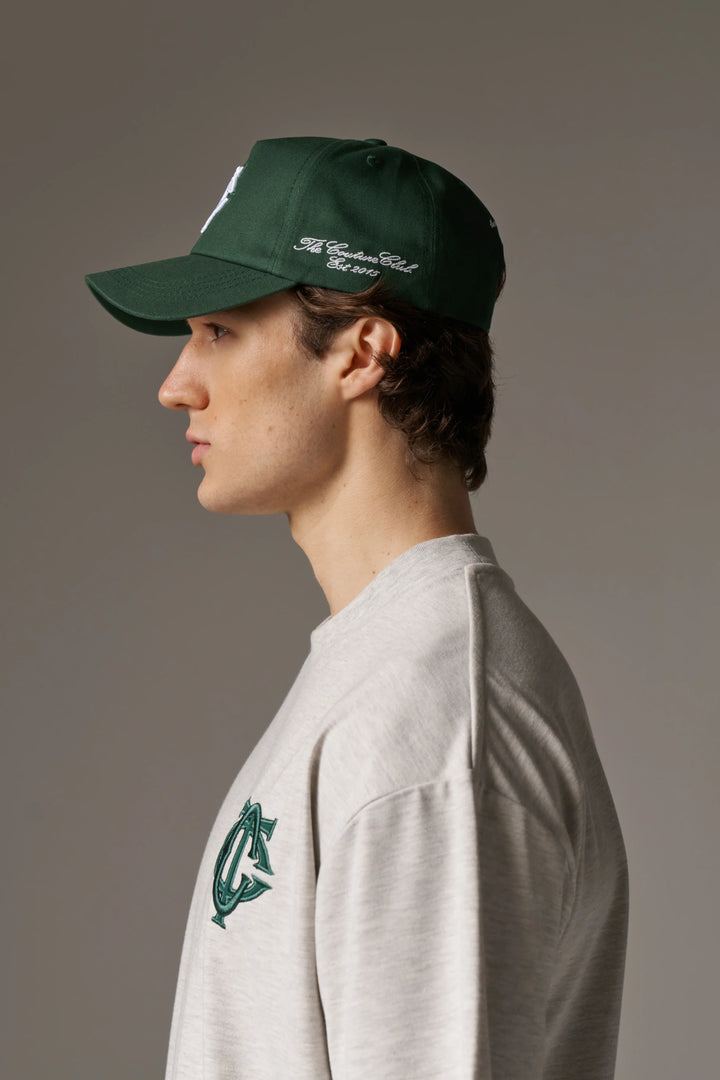MONOGRAM EMBLEM CAP GREEN