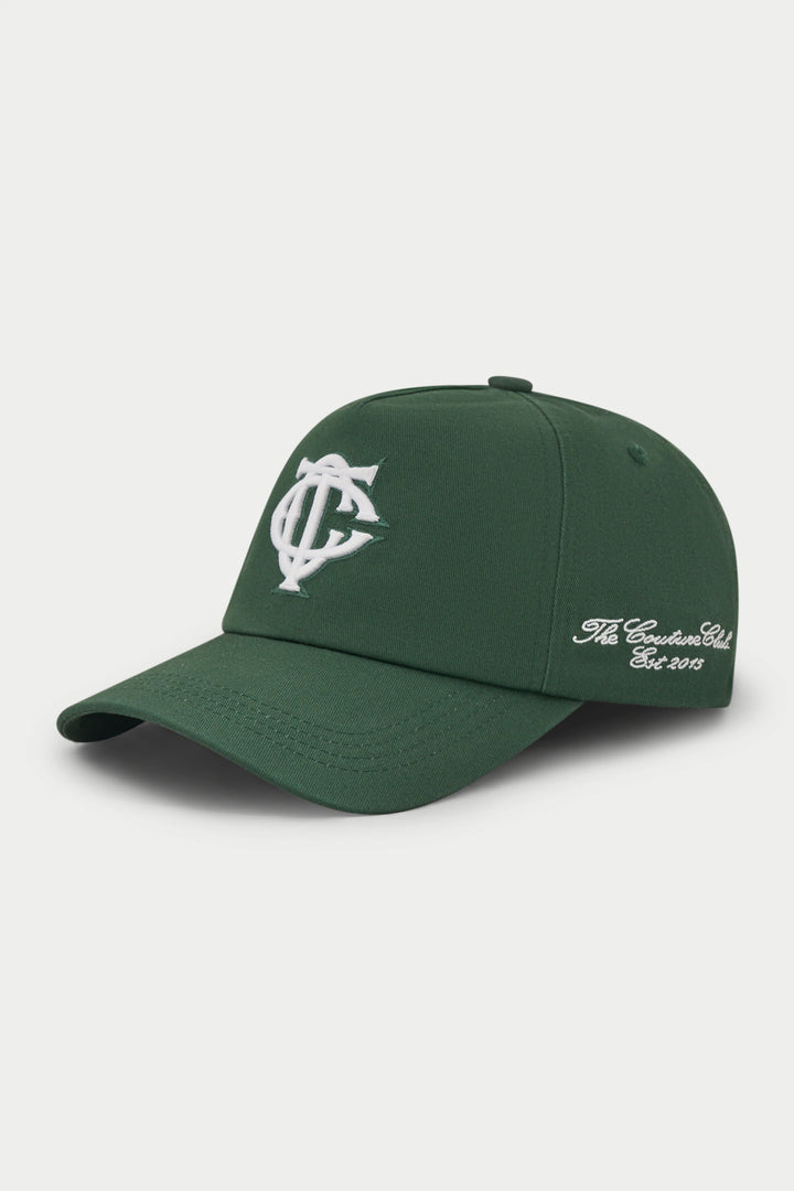 MONOGRAM EMBLEM CAP GREEN