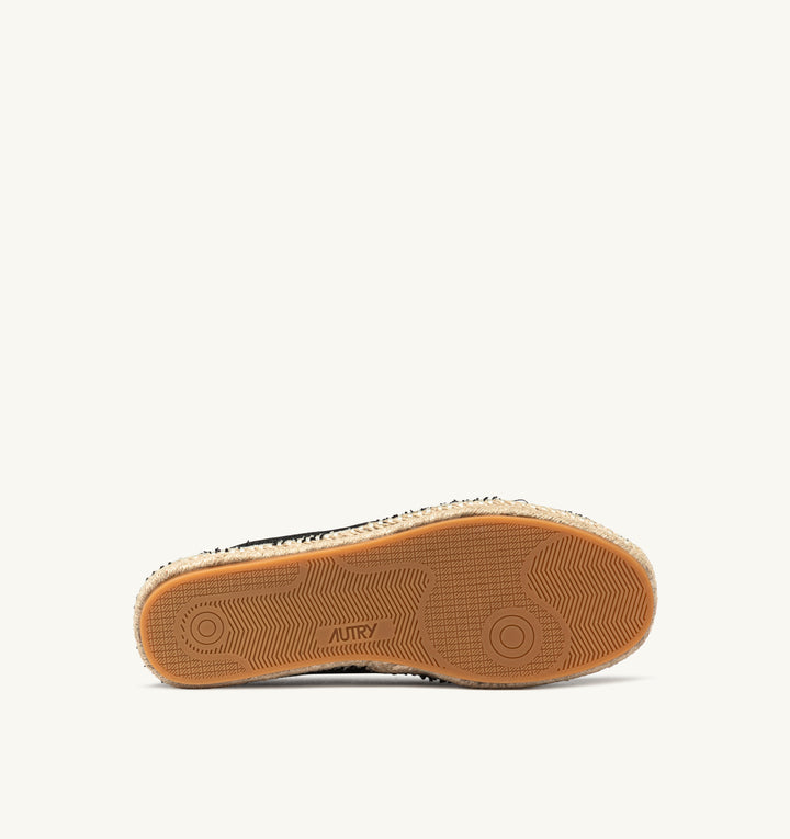 AUTRY SANDY ESPADRILLES IN BLACK CANVAS