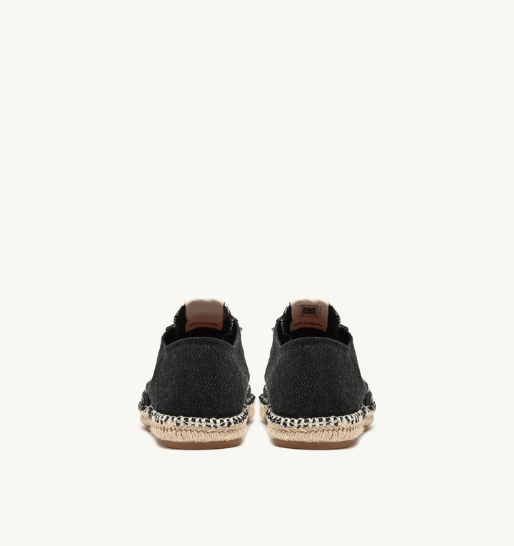 AUTRY SANDY ESPADRILLES IN BLACK CANVAS