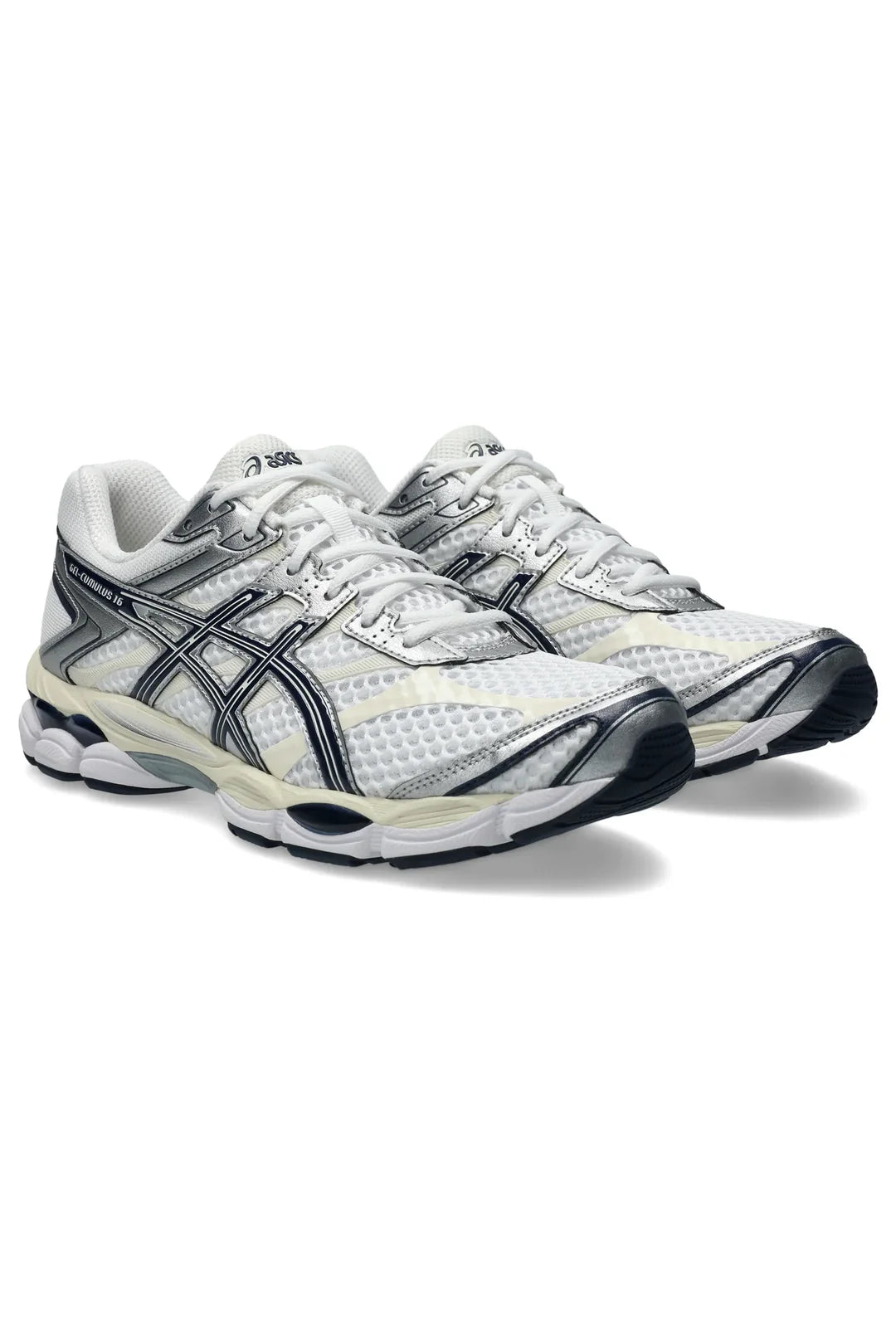 ASICS GEL CUMULUS 16 UNISEX WHITE MIDNIGHT סניקרס אסיקס ג'ל קומולוס 16 יוניסקס