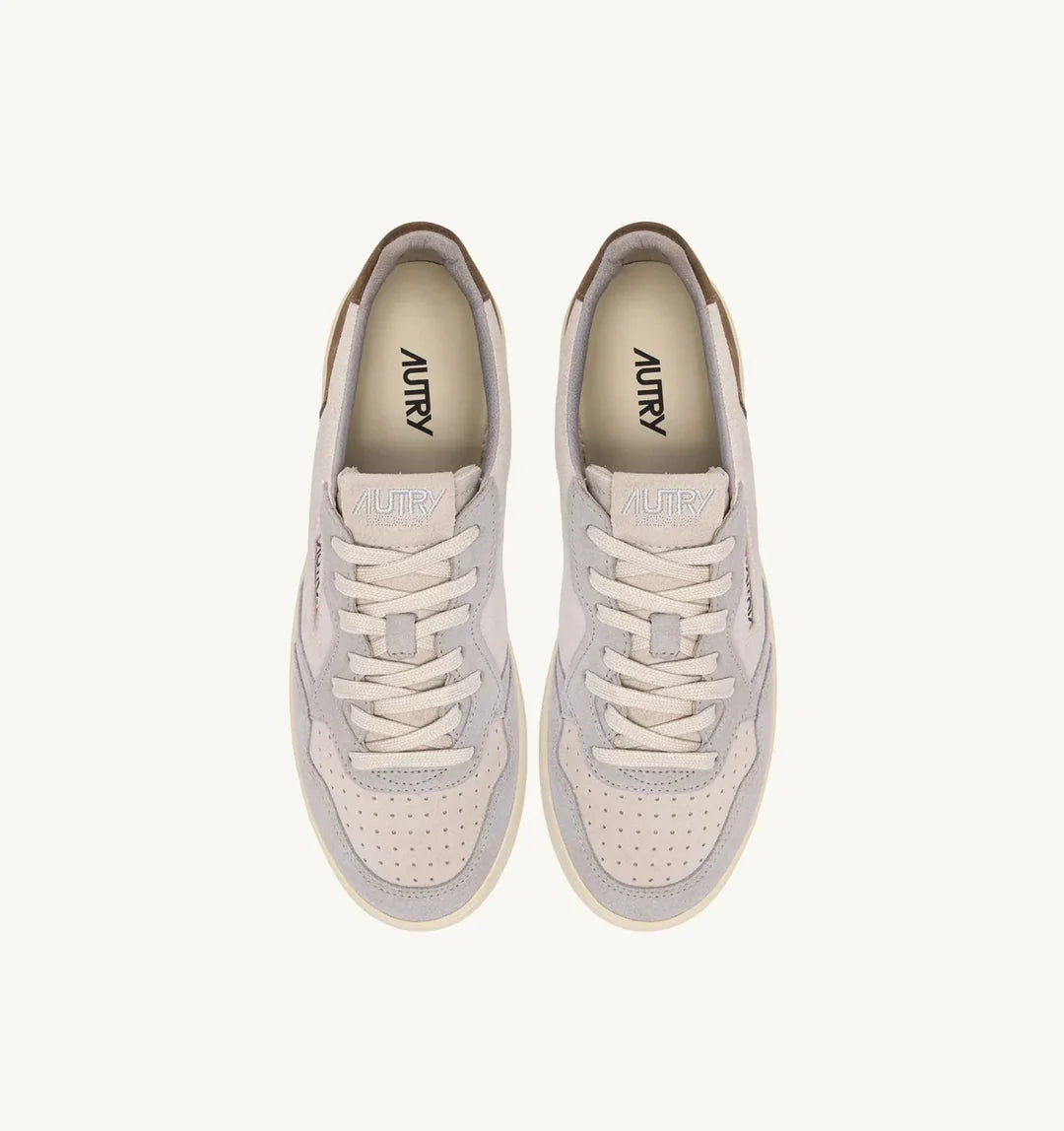 AUTRY MEDALIST LOW MEN TRIC/SUEDE VAPOR/CIGAR