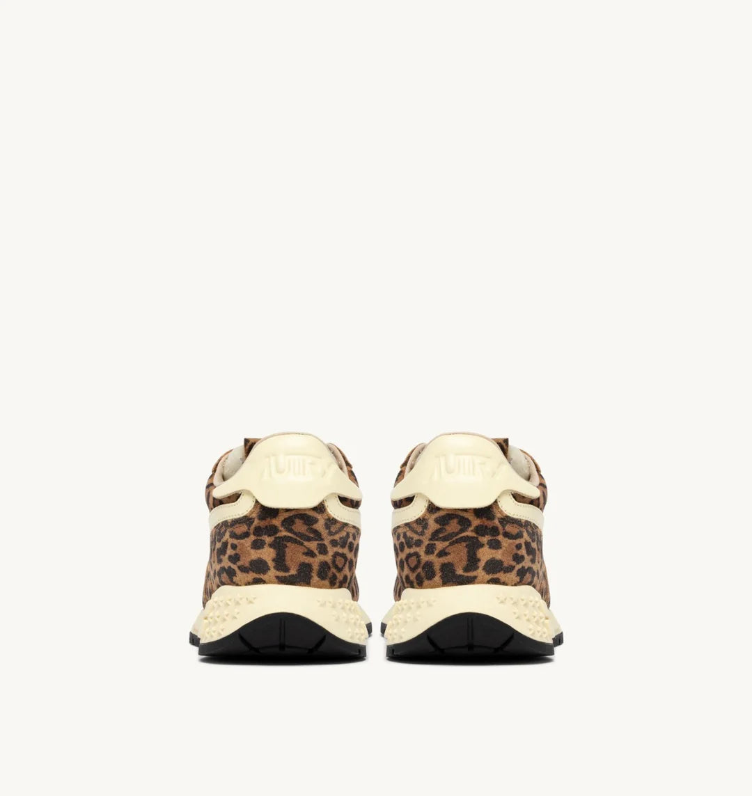 AUTRY SNEAKERS REELWIND LOW SNEAKERS IN LEOPARD SUEDE AND RUTABAGA LEATHER WWLW