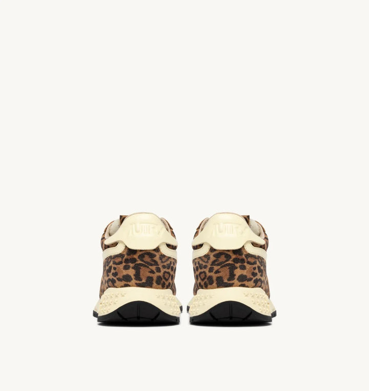 AUTRY SNEAKERS REELWIND LOW SNEAKERS IN LEOPARD SUEDE AND RUTABAGA LEATHER WWLW