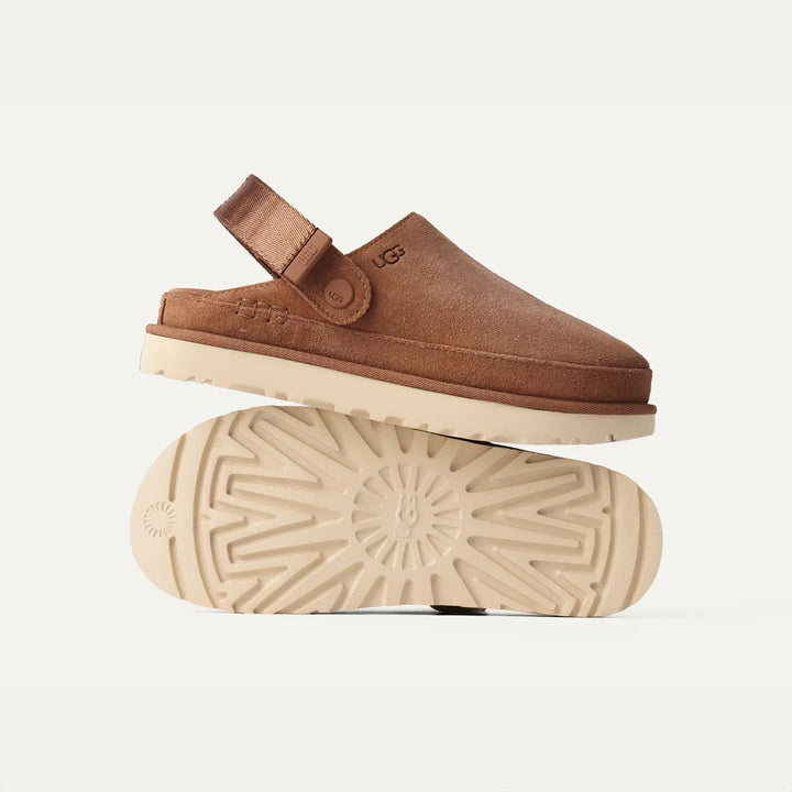 UGG GOLDENSTAR CLOG CHESTNUT WOMEN כפכפי אגג לנשים גולדנסטאר קלוג חום
