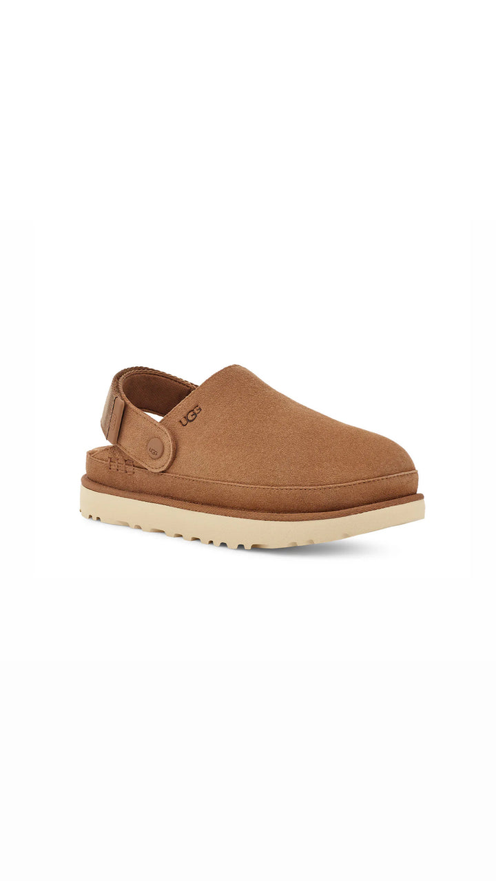 UGG GOLDENSTAR CLOG CHESTNUT WOMEN כפכפי אגג לנשים גולדנסטאר קלוג חום