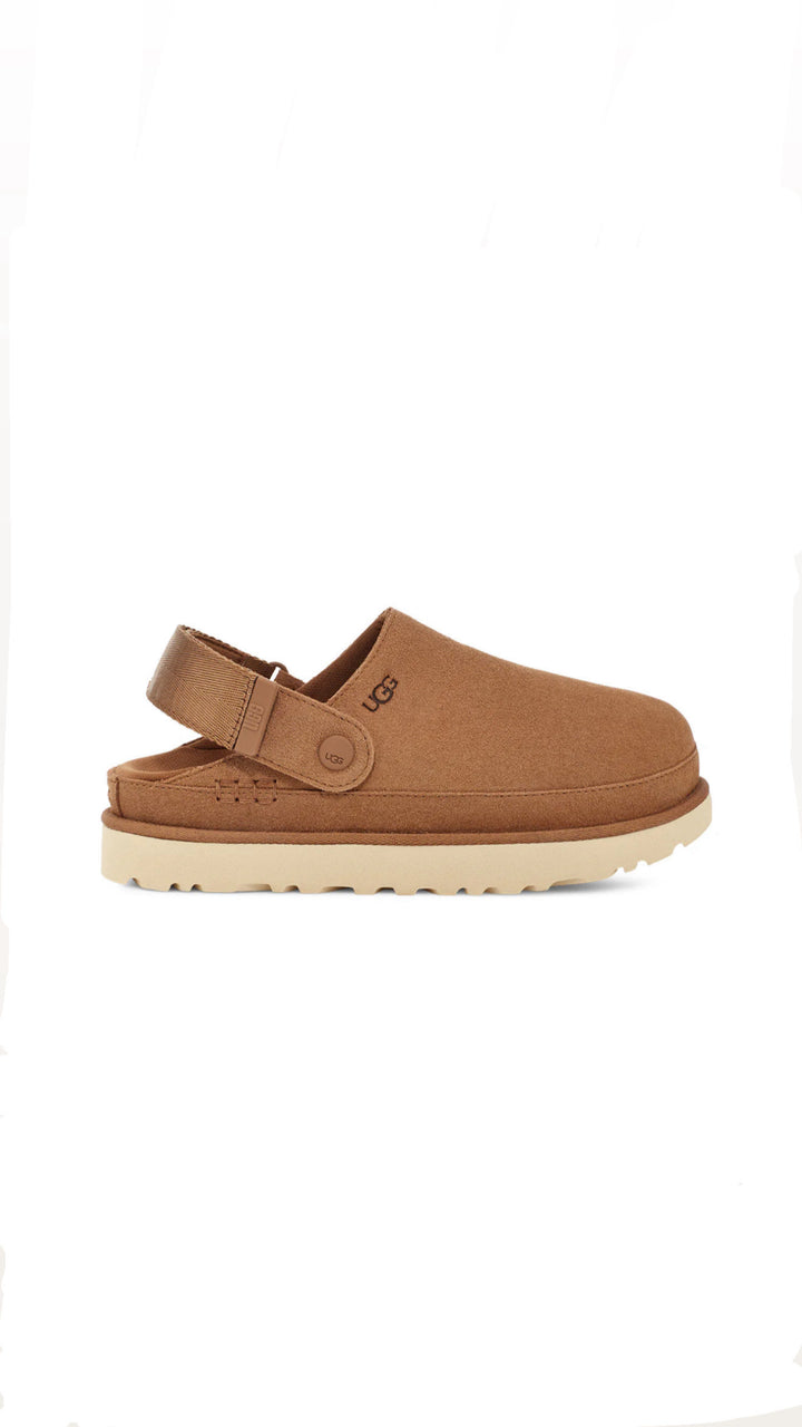 UGG GOLDENSTAR CLOG CHESTNUT WOMEN כפכפי אגג לנשים גולדנסטאר קלוג חום
