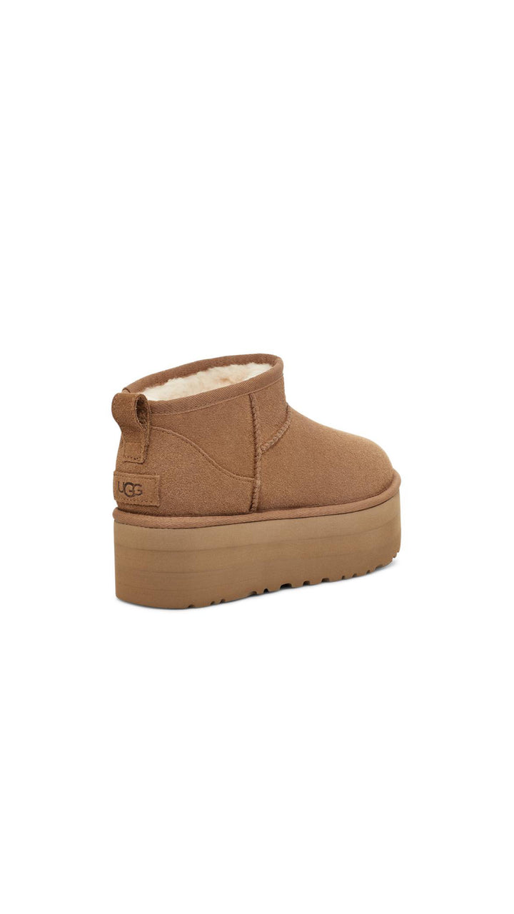 UGG CLASSIC ULTRA MINI PLATFORM CHESTNUT מגפי נשים פלטפורם