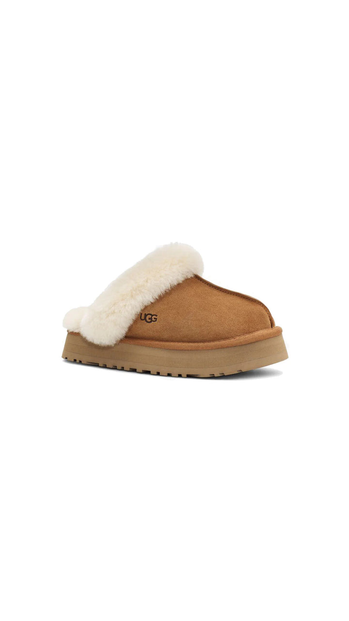 UGG WOMEN'S DISQUETTE CHESTNUT כפכפי נשים דיסקוטה חום