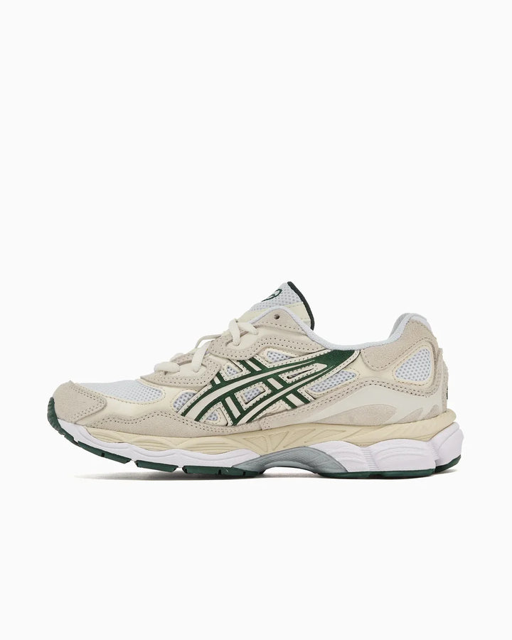 ASICS Gel-Nyc in Ivory & Forest Night