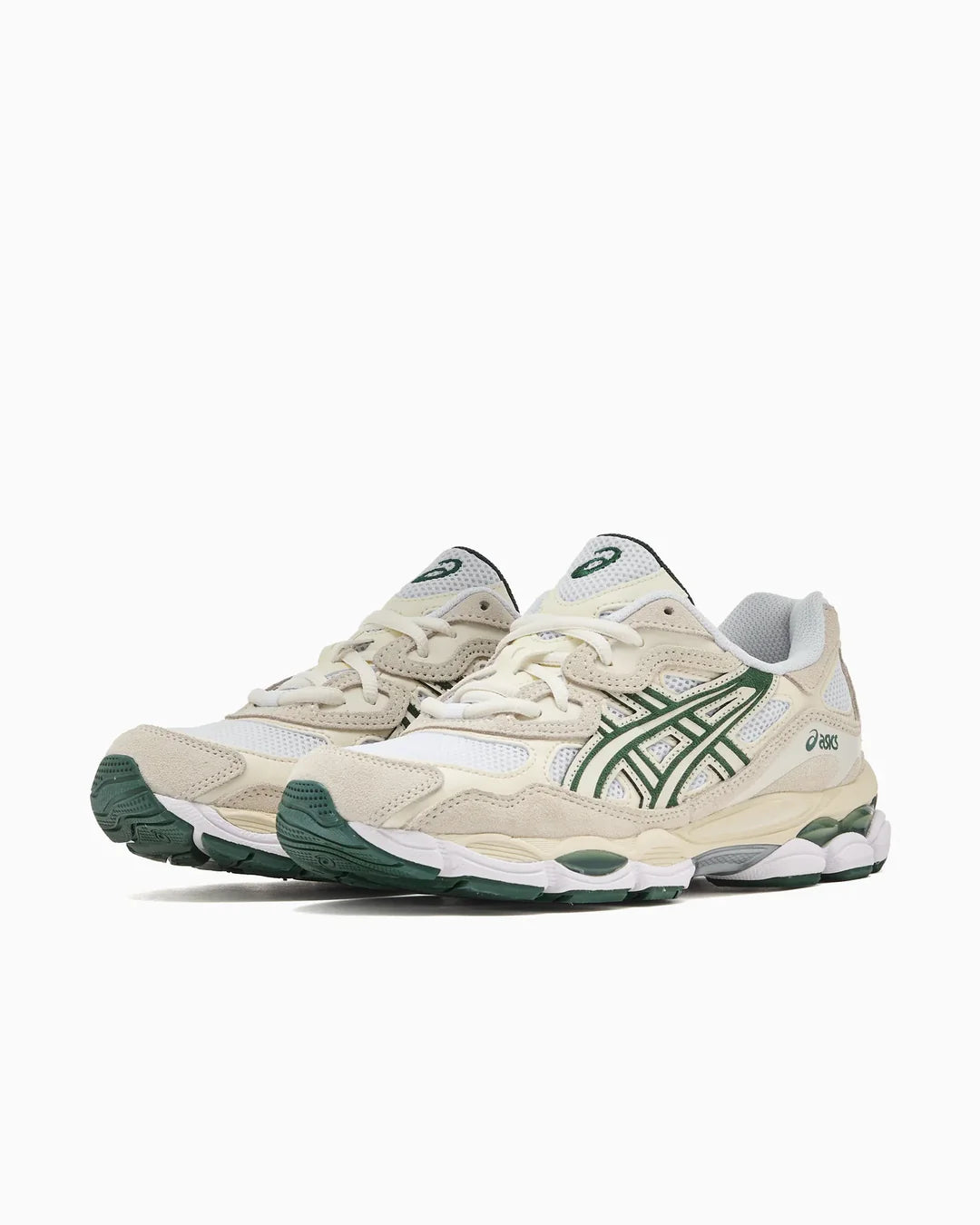 ASICS Gel-Nyc in Ivory & Forest Night
