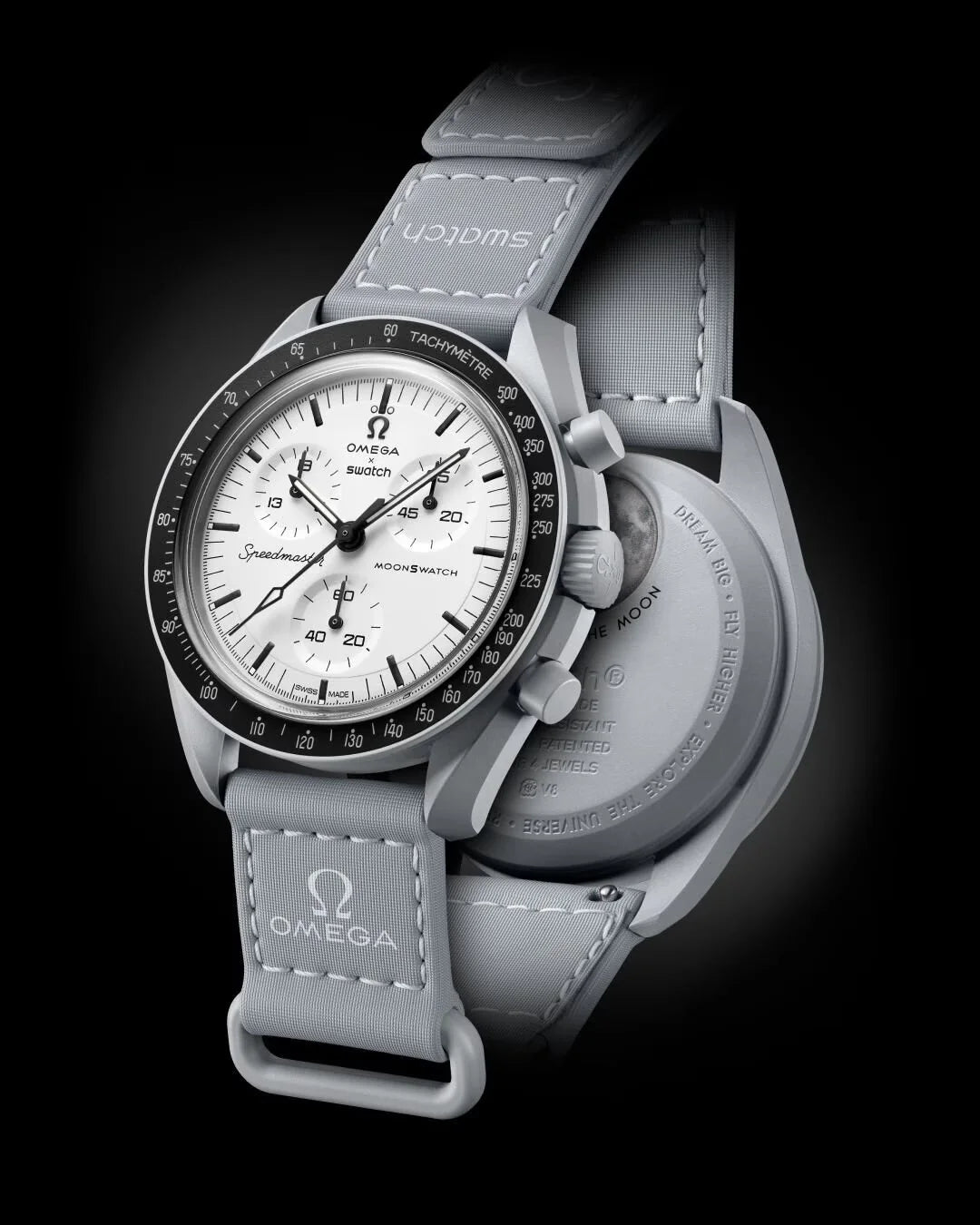 SWATCH X OMEGA BIOCERAMIC MOONSWATCH 1965 SO33M106 שעון אומגה בשיתוף פעולה עם סווטש