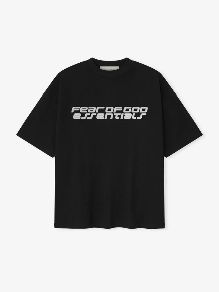 ESSENTIALS PONTE 90S TEE VINTAGE BLACK