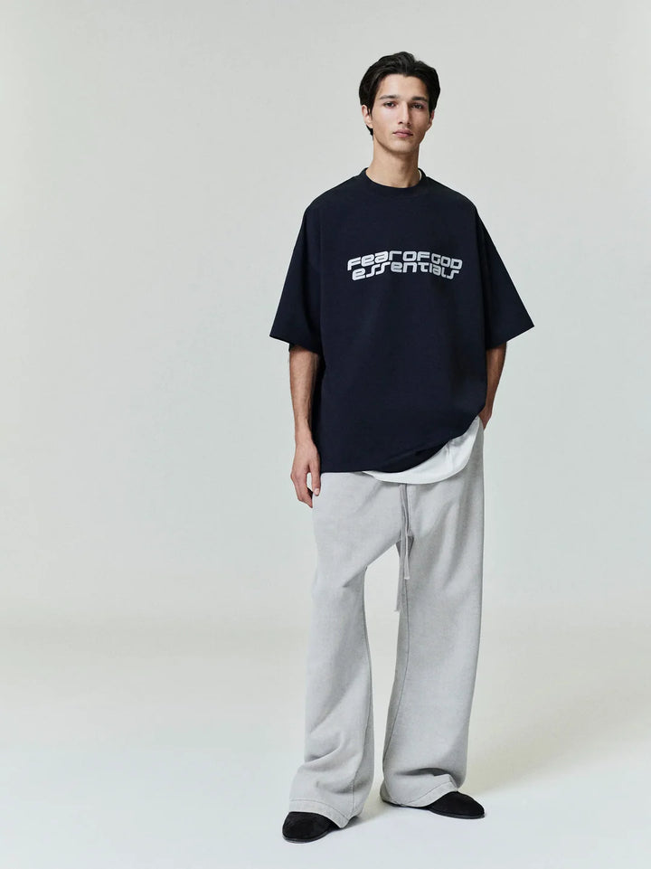 ESSENTIALS PONTE 90S TEE VINTAGE BLACK
