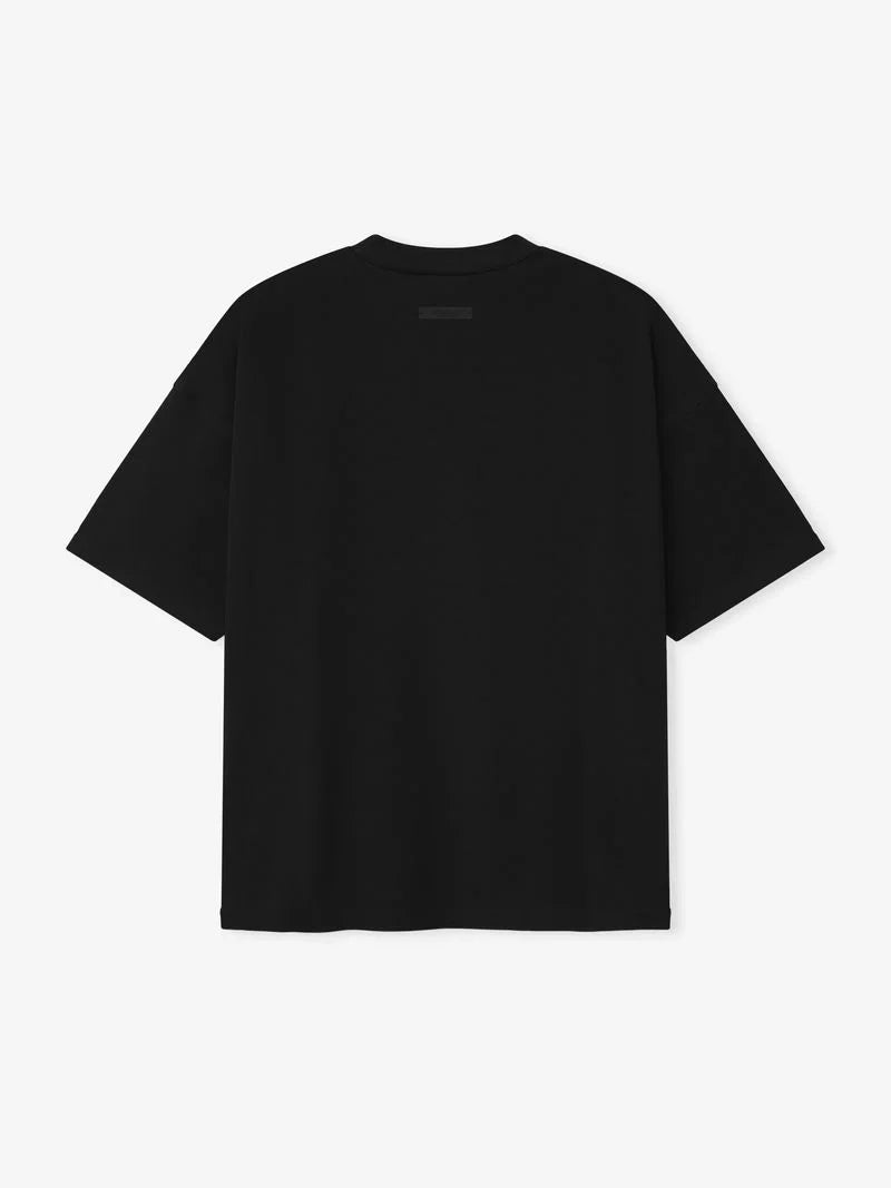 ESSENTIALS PONTE 90S TEE VINTAGE BLACK