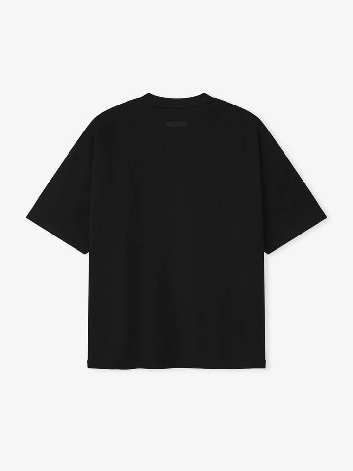 ESSENTIALS PONTE 90S TEE VINTAGE BLACK