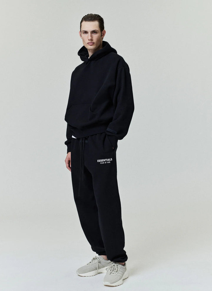 ESSENTIALS CLASSIC HOODIE | JET BLACK