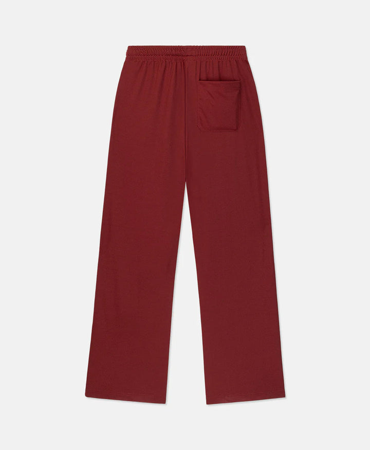 RACING TRACK PANTS BURGUNDY